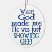 神が私を作った時 セラミックオーナメント (左)