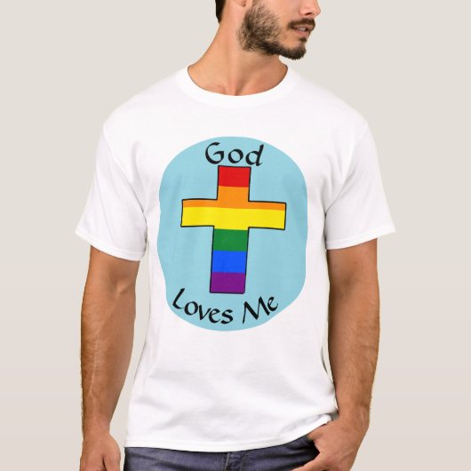神が私を愛するTシャツ Tシャツ (正面)