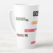 "神が私を設計した"ラテマグ カフェラテマグ (左アングル)