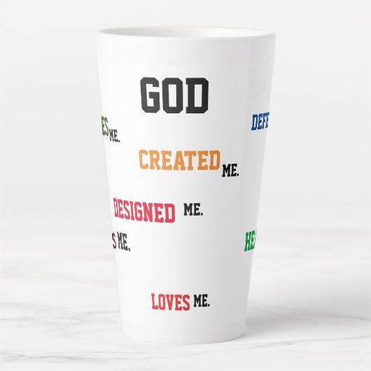 "神が私を設計した"ラテマグ カフェラテマグ (正面)