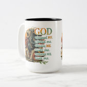 神が私を設計… ツートーンマグカップ (正面左)