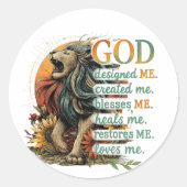 神が私を設計… ラウンドシール (正面)