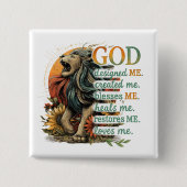 神が私を設計… 缶バッジ (正面)