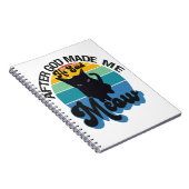 神が私を造られた後、彼はニャーブラックおもしろい猫と言った ノートブック (右側)