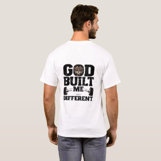 神が私を違ったように造られたTシャツ | クリスチャンのモチベーション Tシャツ