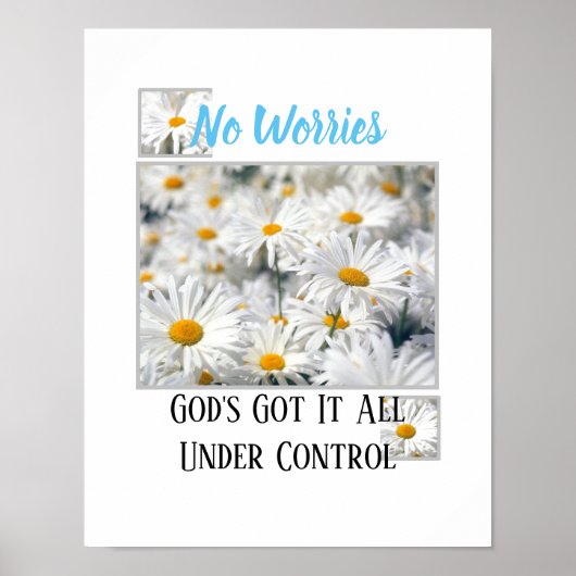 神が管理ポスタ得ーの下にある心配はない ポスター (正面)