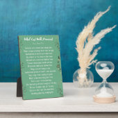 神が約束したこと (ライトグリーン) イーゼル プレート フォトプラーク (側面)