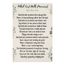 神が約束した光沢のあるポスター