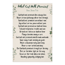 神が約束した光沢のあるポスター ポスター