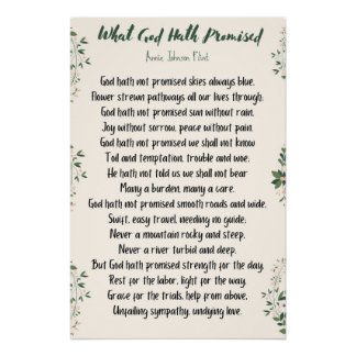 神が約束した光沢のあるポスター ポスター