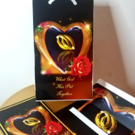 神が組み立てた招待状(金ゴールド&ブラック 招待状