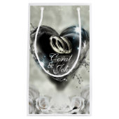 神が結んだ愛の結婚式(シルバー) スモールペーパーバッグ (正面)