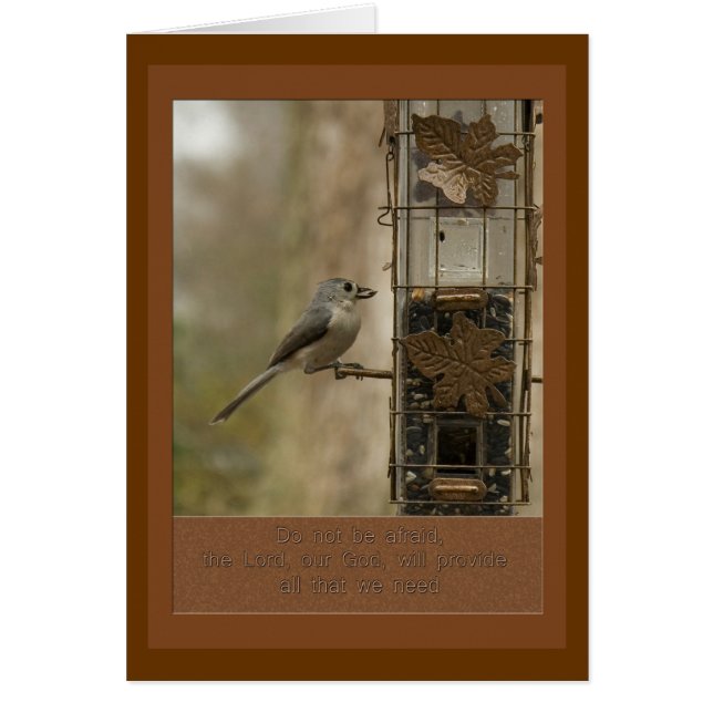 神が給餌に鳥を与えることを恐れてはいけない (正面)