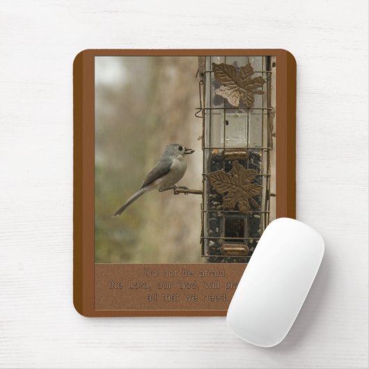 神が給餌に鳥を与えることを恐れてはいけない マウスパッド (マウス)
