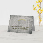 神が聖なる書物、 経典 カード (黄色い花)