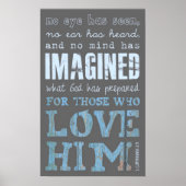 神が聖書の詩のポスターを用意していること ポスター (正面)