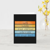 神が聞く祈りの言葉ろう者認識度ヴィンテージ標識ラング カード (黄色い花)