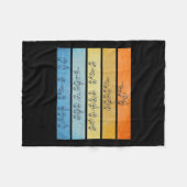 神が聞く祈りの言葉ろう者認識度ヴィンテージ標識ラング フリースブランケット (正面(横))