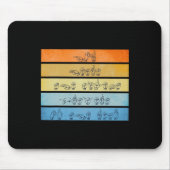 神が聞く祈りの言葉ろう者認識度ヴィンテージ標識ラング マウスパッド (正面)