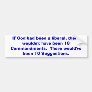 神が自由主義のな…バンパーステッカー バンパーステッカー