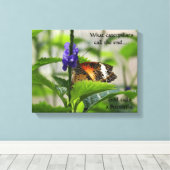 神が蝶のキャンバスプリント キャンバスプリント (インサイチュ (ウッドフロア))