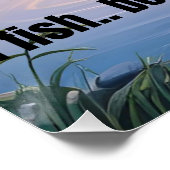 神が言われたからこそ私は釣る – 男性の魚釣り ポスター (コーナー)