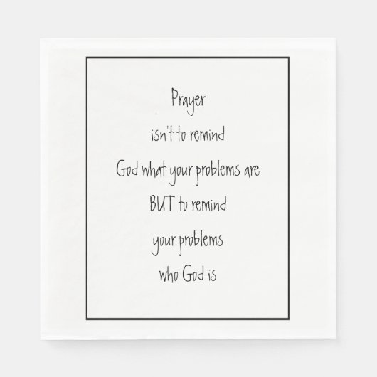 神が誰であるかを思い出させ感動的る スタンダードランチョンナプキン (正面)