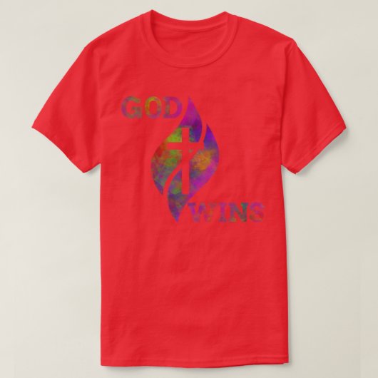神が賞を与える Tシャツ (デザイン正面)