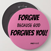 神が赦してくださるからゆるせ! 缶バッジ (正面&裏面)