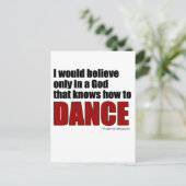 神が踊ることを知る者であることを望む ポストカード (スタンド正面)