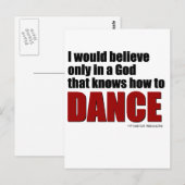 神が踊ることを知る者であることを望む ポストカード (正面/裏面)