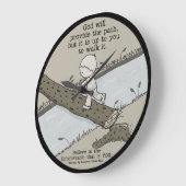 神が道を与える ラージ壁時計 (傾斜)