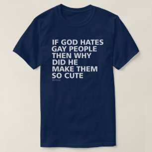 神が陽気な人々をなぜそうかわいいPFLAG憎めば Tシャツ