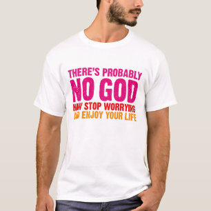 神が、今心配することを止めます…ありません Tシャツ