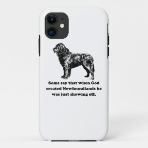神がNewfoundlandsを作成した時 iPhone 11 ケース