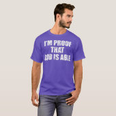 神がTシャツを着る事が出来る証拠だ Tシャツ (正面フル)