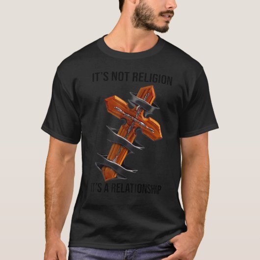 神それは宗教ではない人間関係信仰 Tシャツ (正面)