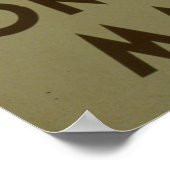 神だけがツリーWPAヴィンテージポスターを作ることができる ポスター (角)