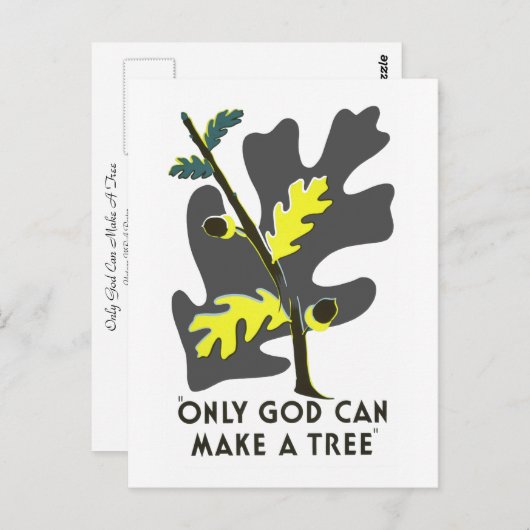 神だけが木を作れる ポストカード (正面/裏面)