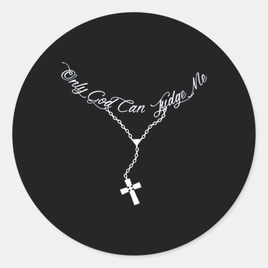神だけが私を完璧に判断できる ラウンドシール (正面)