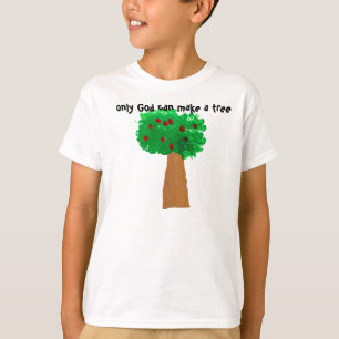 神だけ木を作ることができます Tシャツ