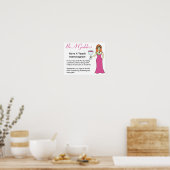 神である、マンモグラムワイン女神BCAを持っている ポスター (キッチン)