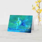 神ですべての事は可能です カード (黄色い花)