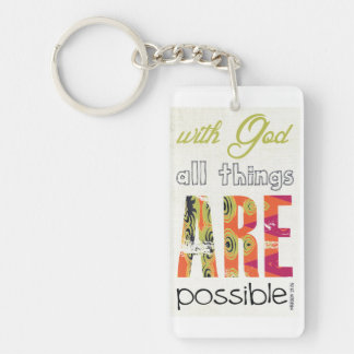 神ですべての事は可能です キーホルダー