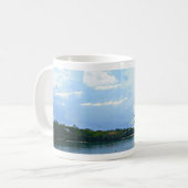 神ですべての事は可能です。 Matthewの19:26 コーヒーマグカップ (正面左)