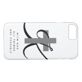 神ですべての事は可能なキリスト教の十字です Case-Mate iPhoneケース (裏面(横))