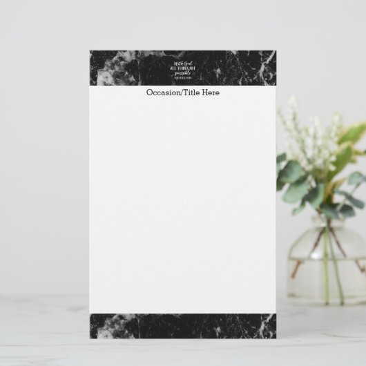 神ですべての事は可能なキリスト教の聖書です 便箋 (スタンド正面)