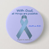 神ですべての事は可能な一流です 缶バッジ (正面)