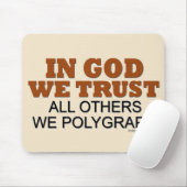 神で私達はユーモアを信頼します マウスパッド (マウス)