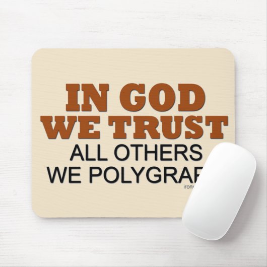 神で私達はユーモアを信頼します マウスパッド (マウス)